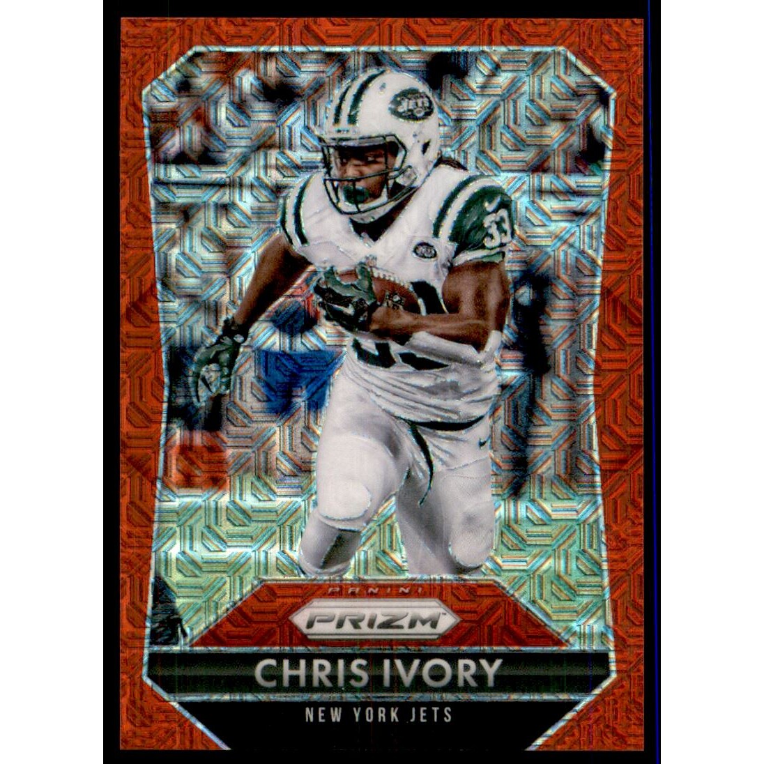 2015 Panini Prizm Prizms Red Power #156 Chris Ivory. rookie card picture