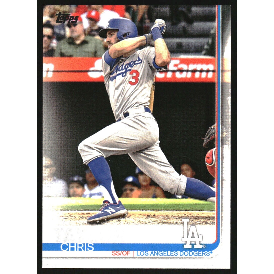 2019 Topps Advanced Stats #72 Chris Taylor. rookie card picture