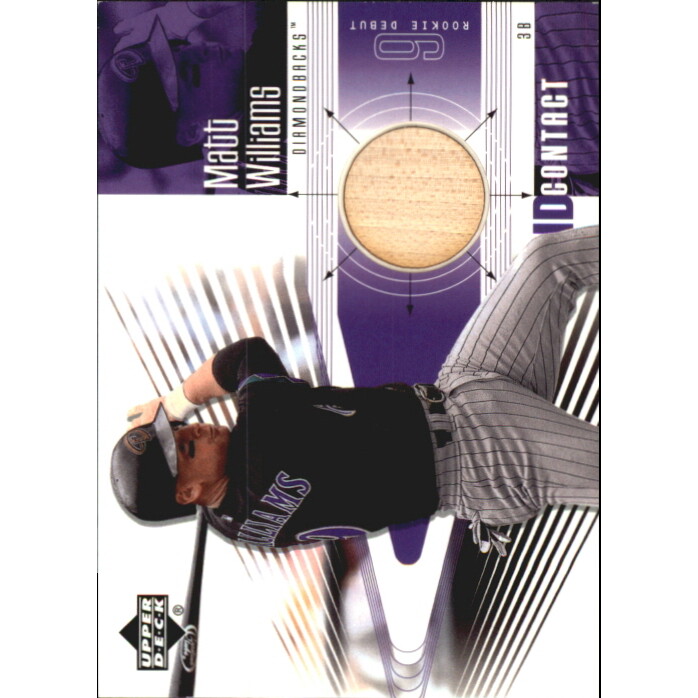 2002 Upper Deck Rookie Debut Solid Contact #MW Matt Williams. rookie card picture