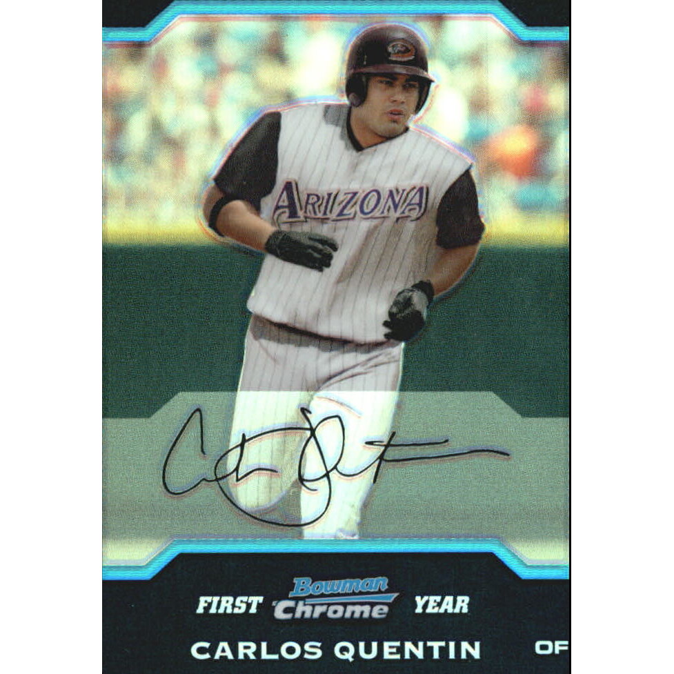 2004 Bowman Chrome Refractors #202 Carlos Quentin. rookie card picture