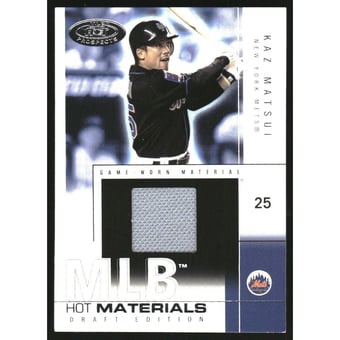 2004 Hot Prospects Draft MLB Hot Materials #KM Kaz Matsui Jsy