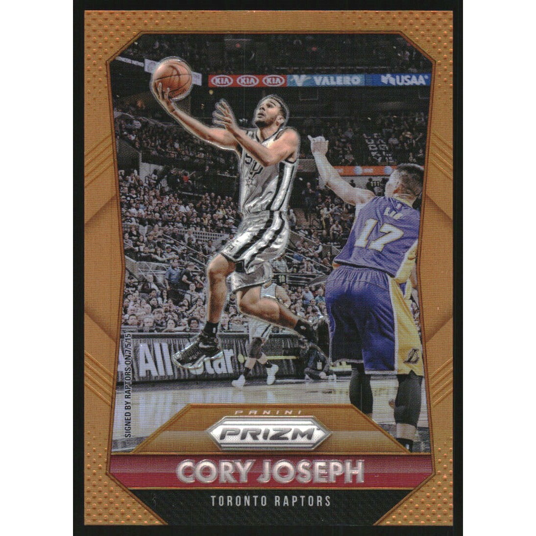 2015-16 Panini Prizm Prizms Orange #195 Cory Joseph 2015-16 Panini Prizm Prizms Orange #195 Cory Joseph
