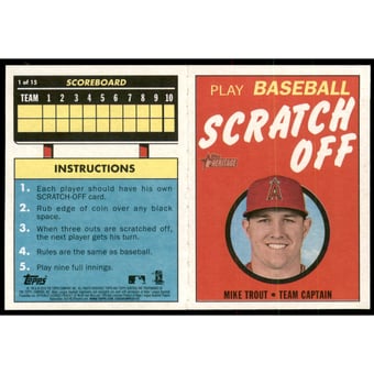 2019 Topps Heritage '70 Topps Scratch Offs #1 Mike Trout
