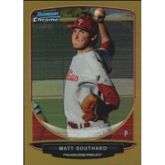 2013 Bowman Chrome Mini Gold Refractors #261 Matt Southard
