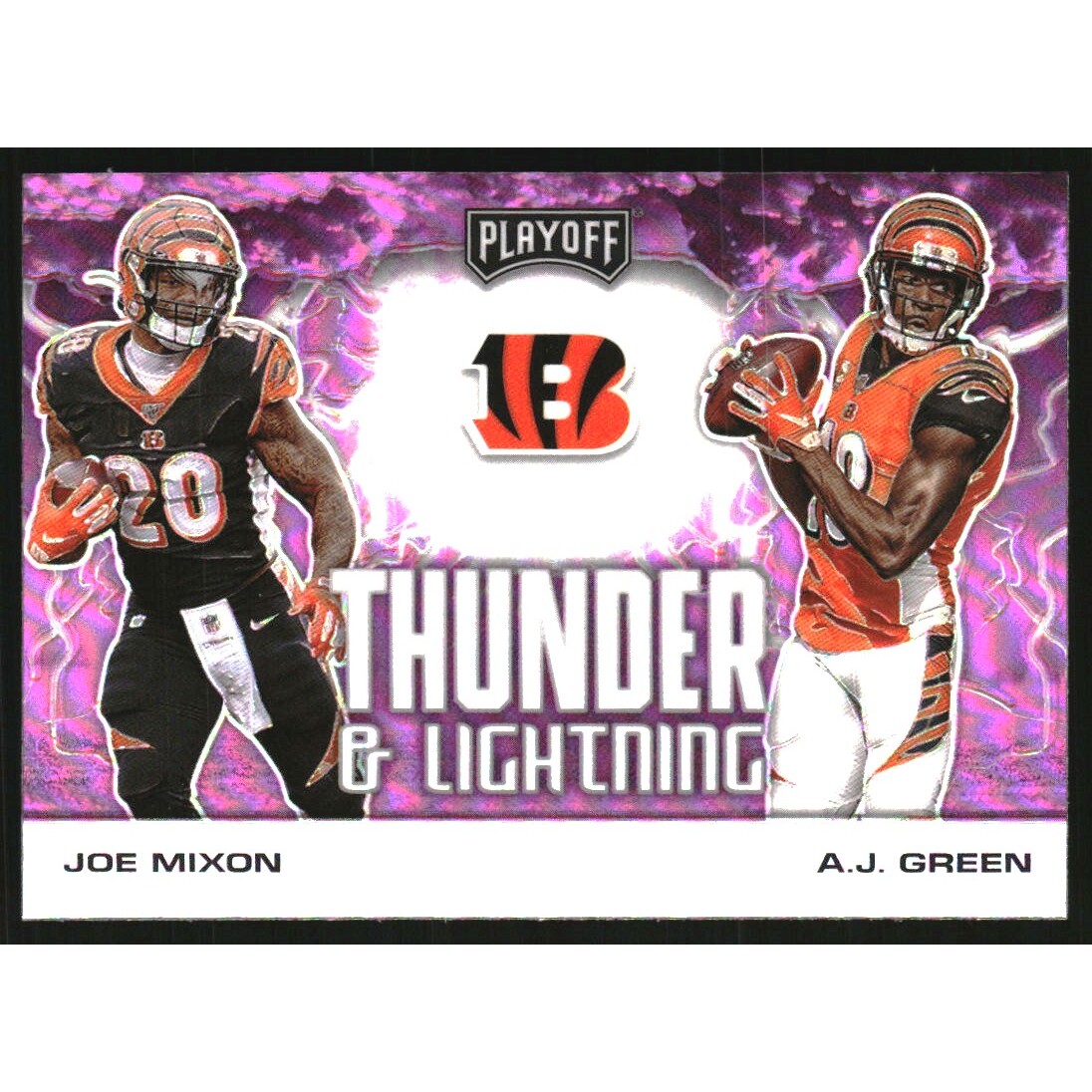2020 Playoff Thunder and Lightning Pink #20 A.J. Green/Joe Mixon