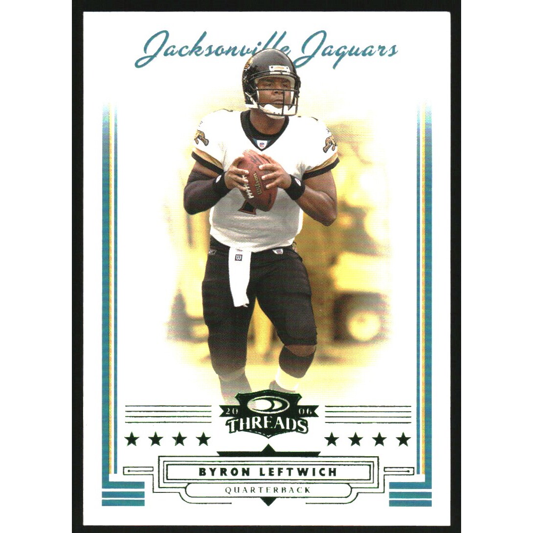 2006 Donruss Threads Retail Green #17 Byron Leftwich. rookie card picture