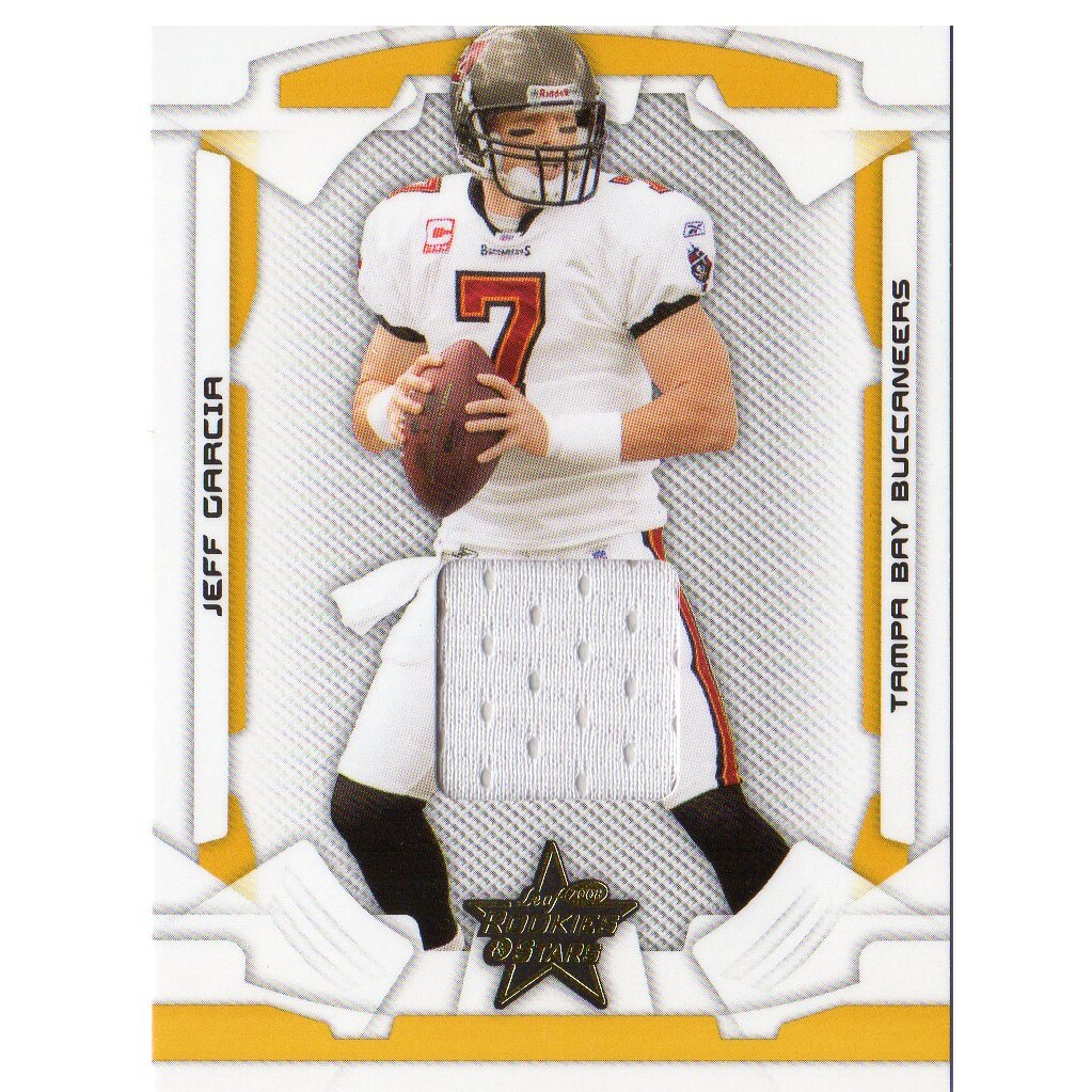 2008 Leaf Rookies and Stars Materials Gold #92 Jeff Garcia