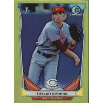 2014 Bowman Chrome Mini Factory Set Yellow Refractors #62 Taylor Sparks