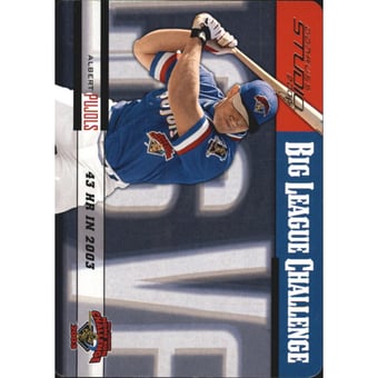 2004 Studio Big League Challenge Die Cut #2 Albert Pujols Right
