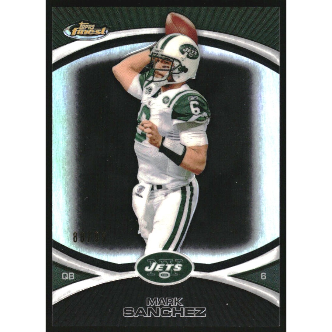 2010 Finest Black Refractors #8 Mark Sanchez