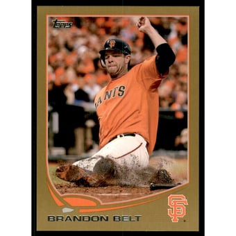 2013 Topps Mini Gold #385 Brandon Belt