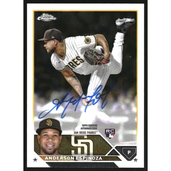 2023 Topps Chrome Rookie Autographs #RAAE Anderson Espinoza