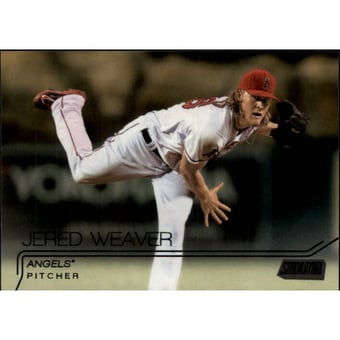 2015 Stadium Club Black #132 Jered Weaver