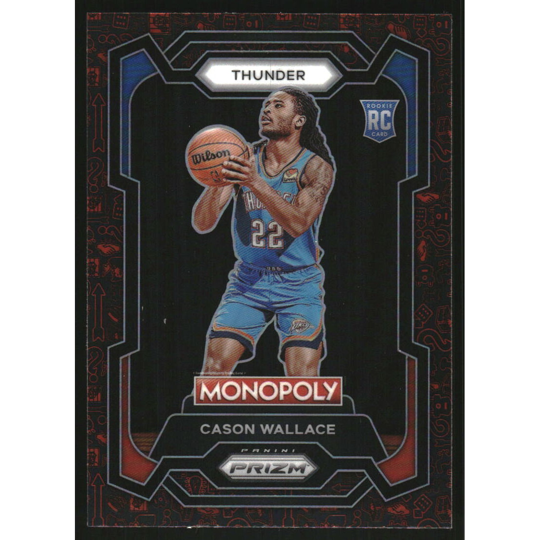 2023-24 Panini Prizm Monopoly Monopoly Red #63 Cason Wallace