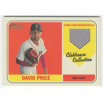 2018 Topps Heritage Clubhouse Collection Relics #CCRDP David Price