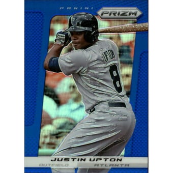 2013 Panini Prizm Prizms Blue #116 Justin Upton