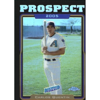 2005 Topps Chrome Update Black Refractors #97 Carlos Quentin PROS