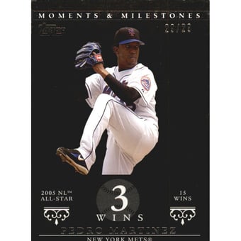 2007 Topps Moments and Milestones Black #141-3 Pedro Martinez/W 3