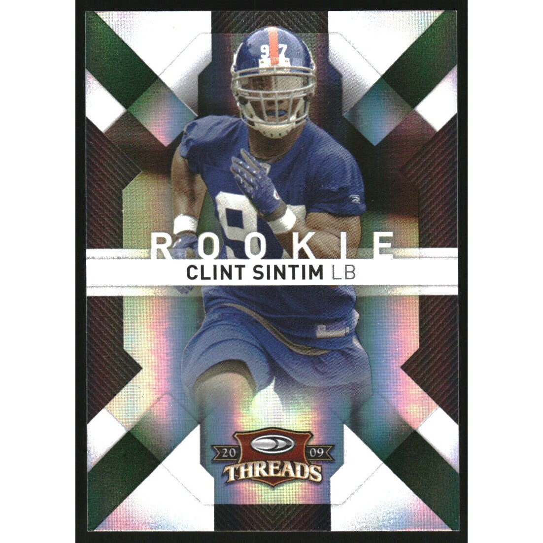 2009 Donruss Threads Retail Green #121 Clint Sintim
