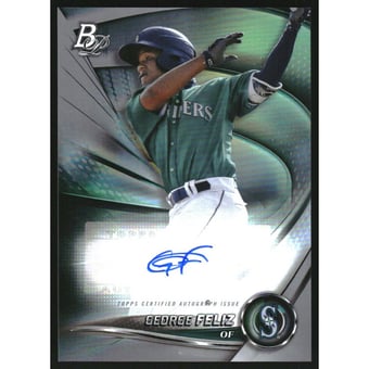 2022 Bowman Platinum Top Prospects Autographs #TOP77 George Feliz