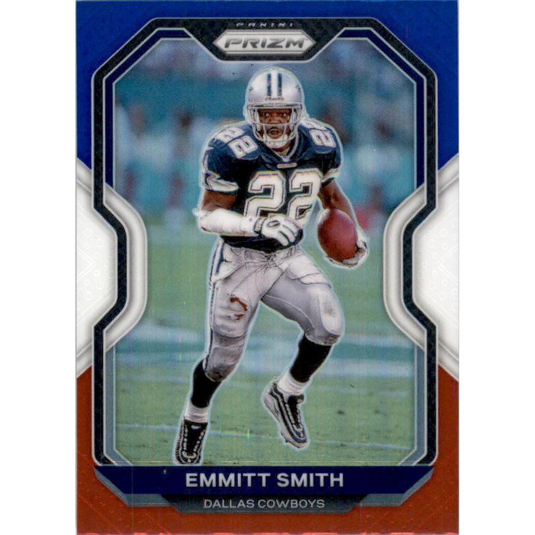 2020 Panini Prizm Prizms Red White and Blue #157 Emmitt Smith