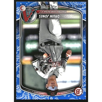2025 Bowman Prospects Blue Pattern #BP138 Druw Jones