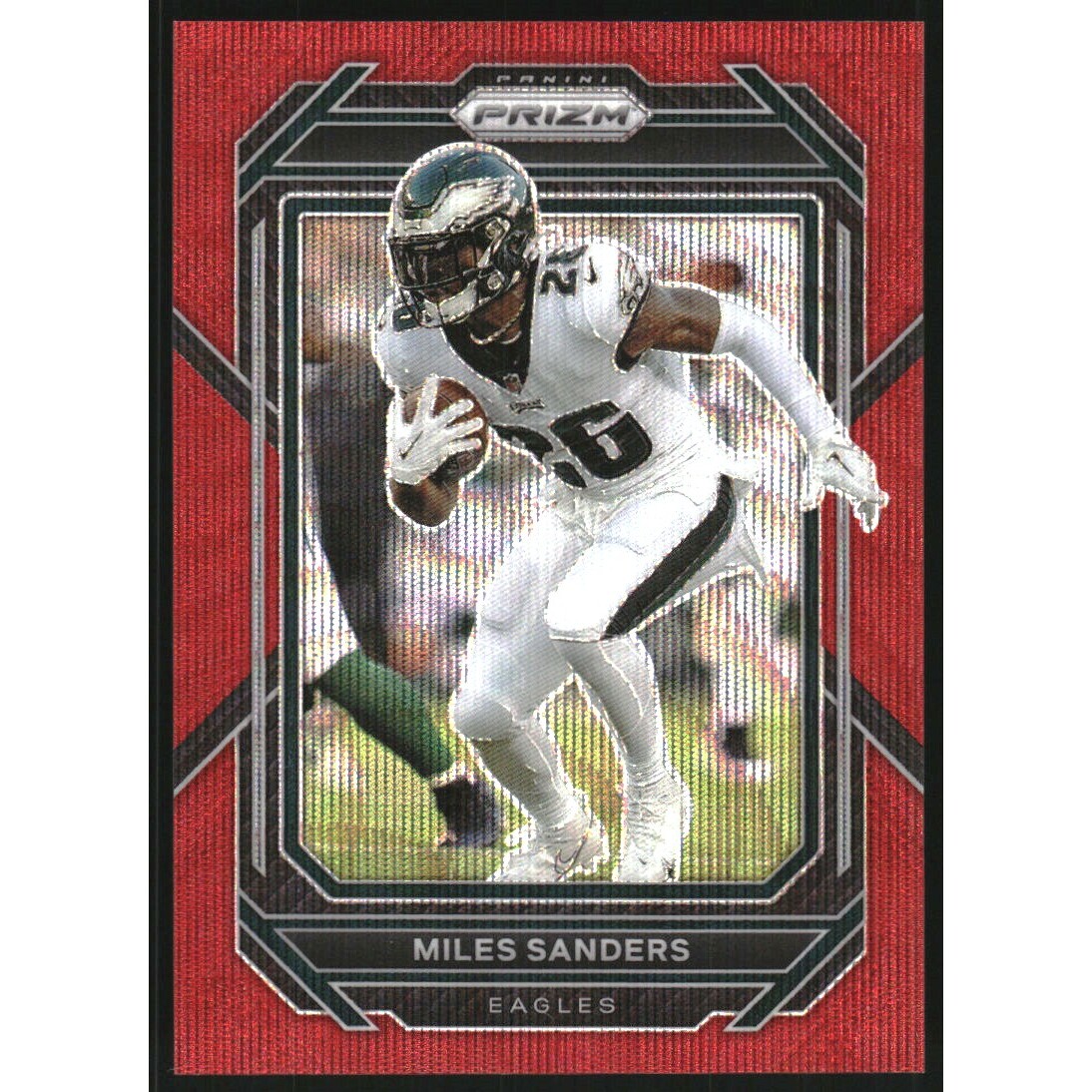 2022 Panini Prizm Prizms Red Wave #235 Miles Sanders