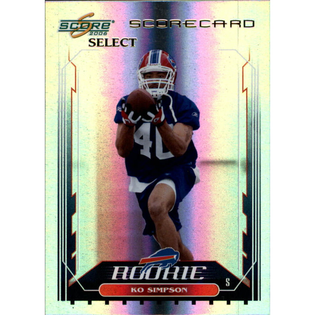 2006 Select Scorecard #348 Ko Simpson