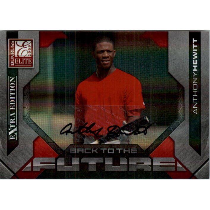 2009 Donruss Elite Extra Edition Back to the Future Signatures #6 Anthony Hewitt/99. rookie card picture
