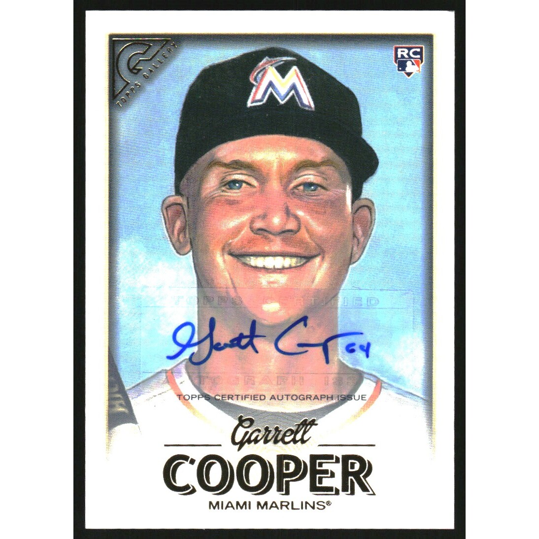 2018 Topps Gallery Autographs #21 Garrett Cooper. rookie card picture