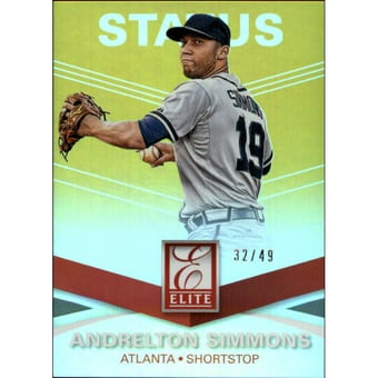 2015 Elite Status Gold #173 Andrelton Simmons