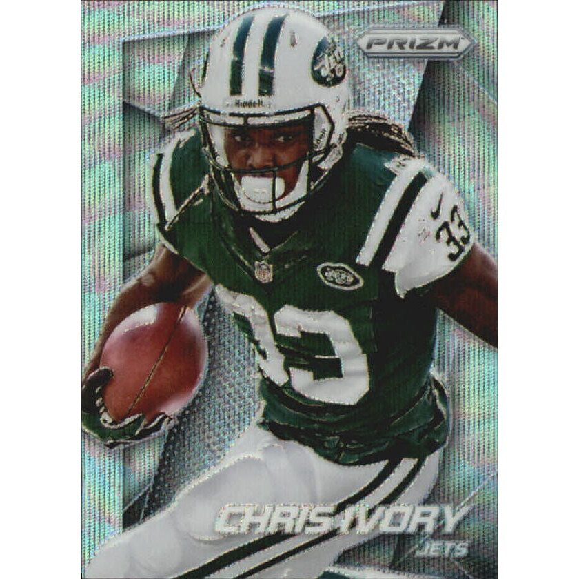 2014 Panini Prizm Prizms Light Blue Wave #91 Chris Ivory