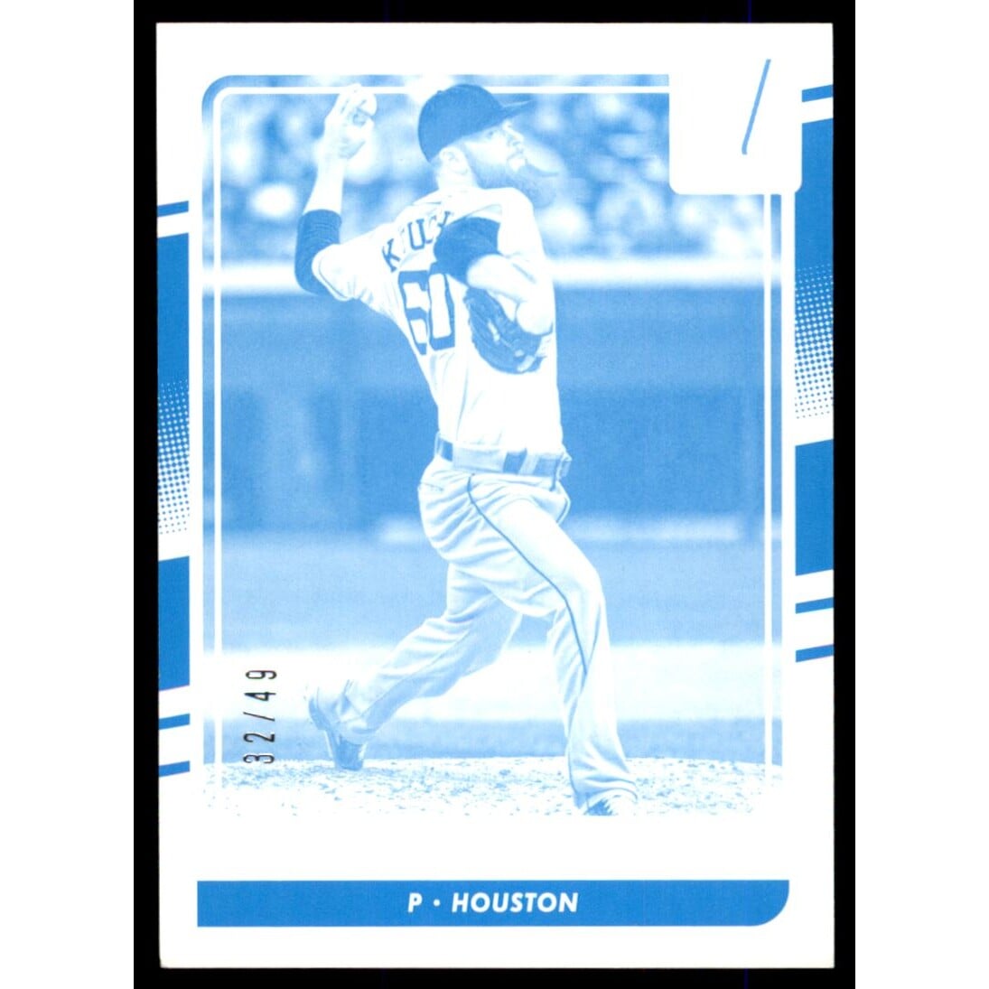 2016 Donruss Test Proof Cyan #51 Dallas Keuchel