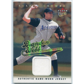 2004 Ultra Season Crowns Game Used Gold #164 Brandon Webb Jsy