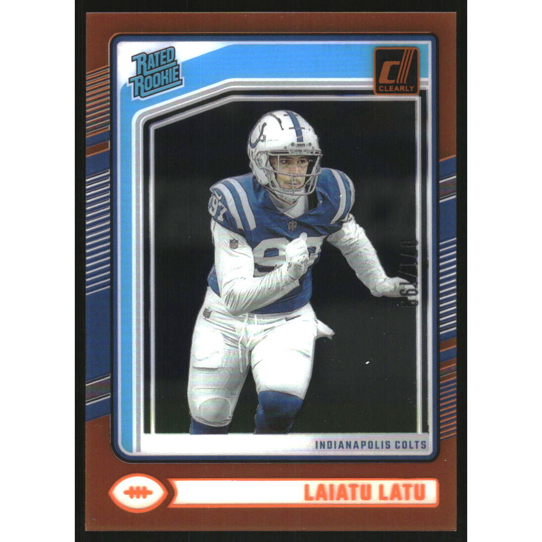 2024 Clearly Donruss Orange #62 Laiatu Latu RR
