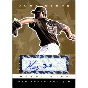2007 Just Stars Autographs Gold #71 Henry Sosa