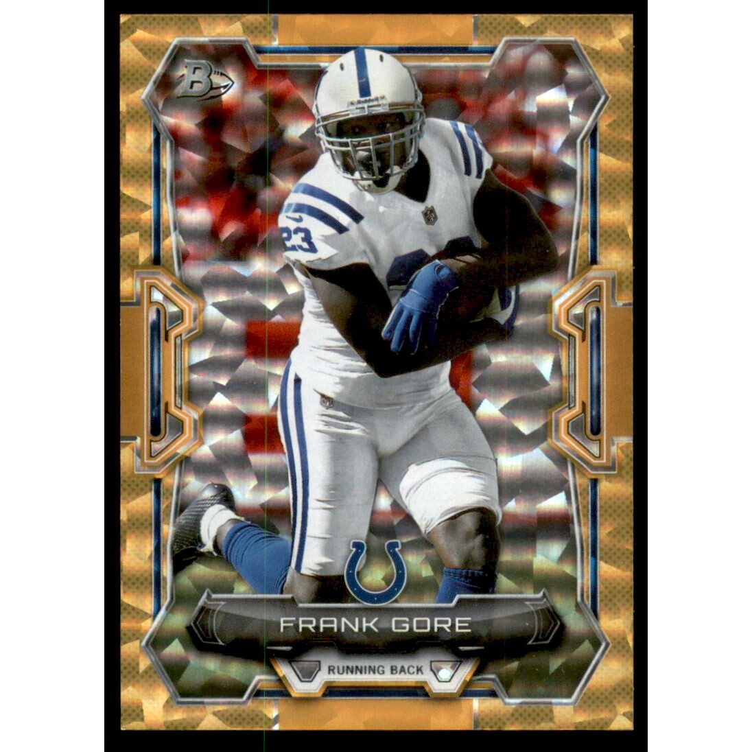 2015 Bowman Rainbow Orange Ice #V97 Frank Gore