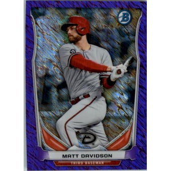 2014 Bowman Chrome Bowman Scout Top 5 Mini Purple Refractors #BMAD2 Matt Davidson