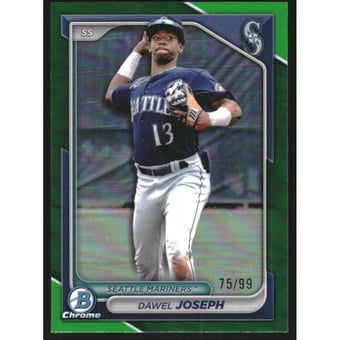2024 Bowman Chrome Draft Green Refractors #BDC170 Dawel Joseph