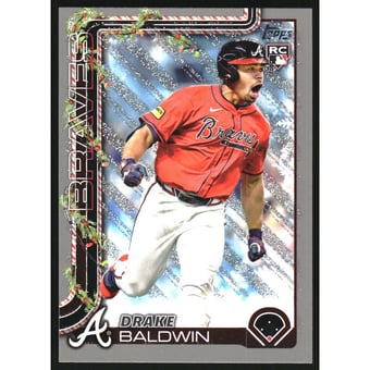 2025 Topps Holiday Silver Glitter #H60 Drake Baldwin
