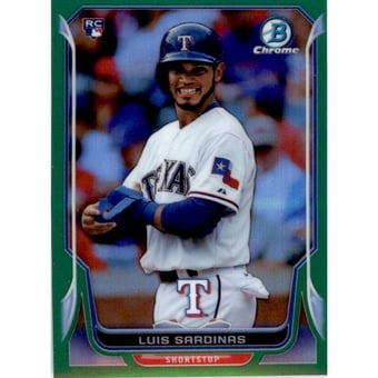 2014 Bowman Chrome Mini Factory Set Green Refractors #267 Luis Sardinas