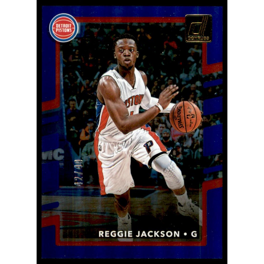 2017-18 Donruss Holo Laser Blue #41 Reggie Jackson