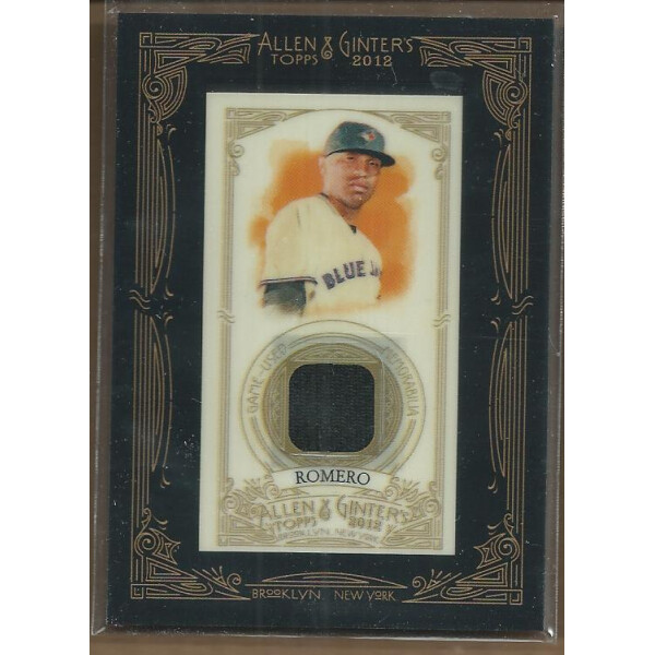 2012 Topps Allen and Ginter Relics #RR Ricky Romero