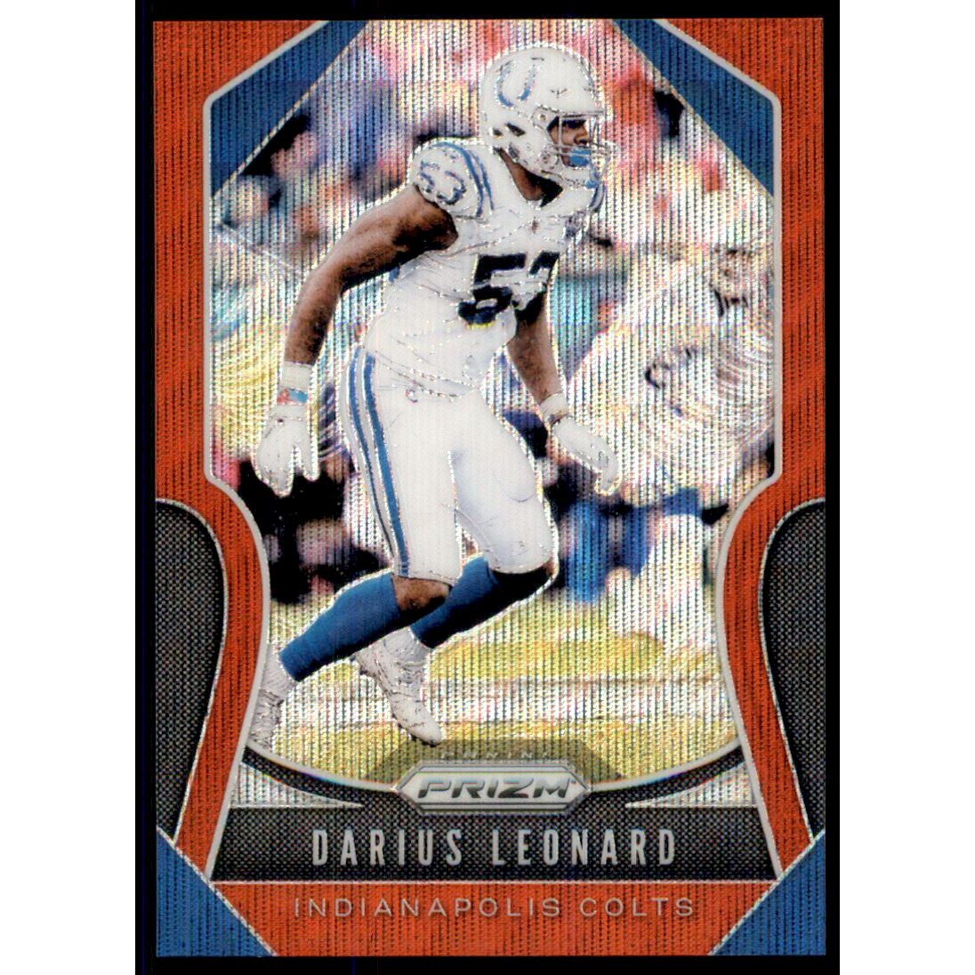 2019 Panini Prizm Prizms Red Wave #148 Darius Leonard. rookie card picture