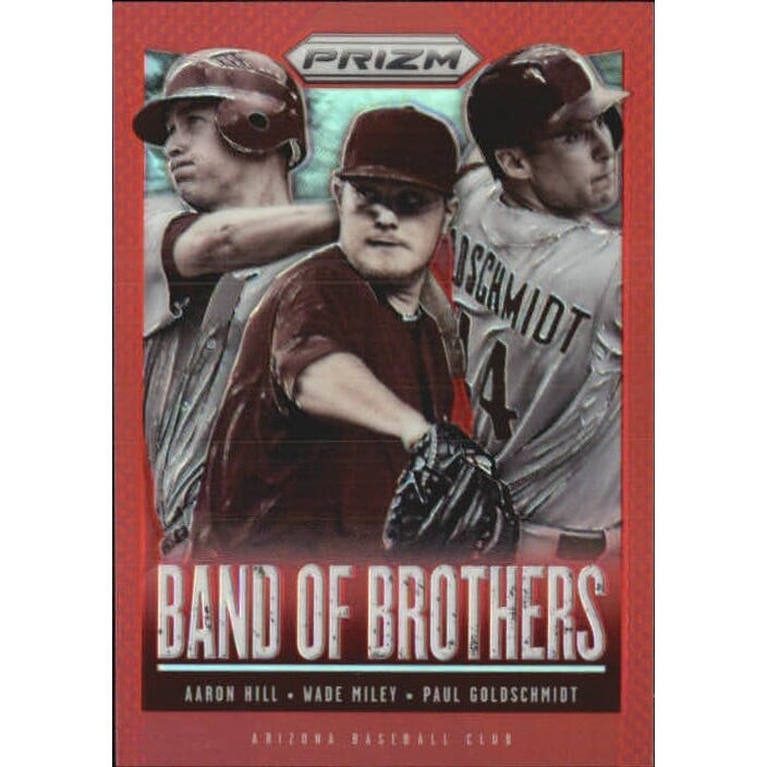 2013 Panini Prizm Band of Brothers Prizms Red #5 Aaron Hill/Paul Goldschmidt/Wade Miley