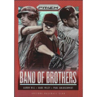2013 Panini Prizm Band of Brothers Prizms Red #5 Aaron Hill/Paul Goldschmidt/Wade Miley