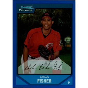 2007 Bowman Chrome Prospects Blue Refractors #BC115 Carlos Fisher