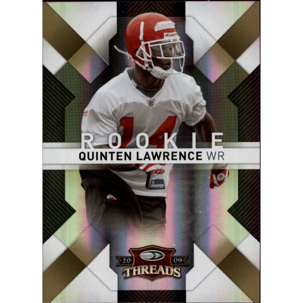 2009 Donruss Threads Gold Holofoil #182 Quinten Lawrence. rookie card picture