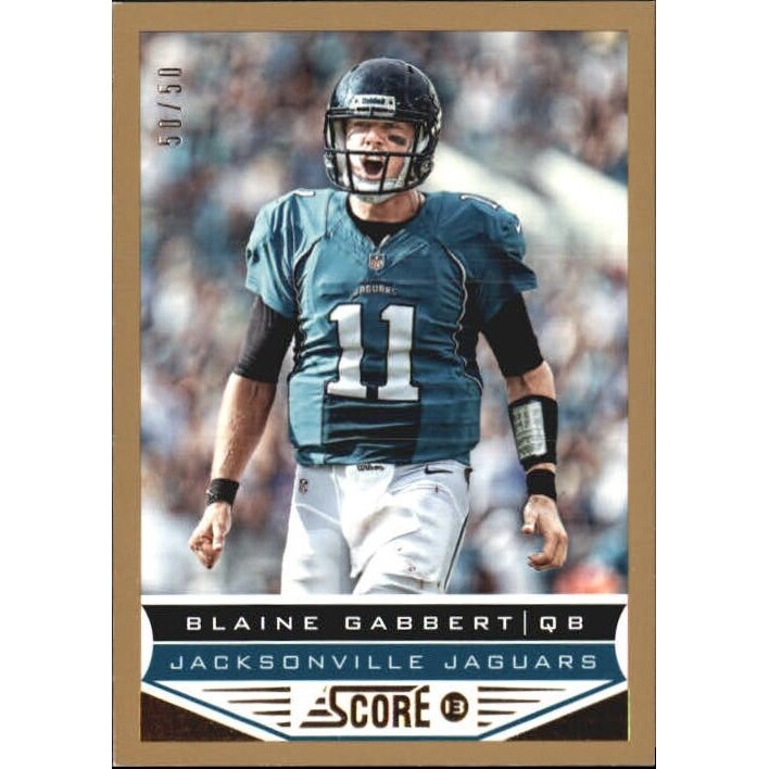 2013 Score Gold Zone #95 Blaine Gabbert