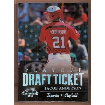 2011 Playoff Contenders Draft Ticket Playoff Tickets #DT39 Jacob Anderson